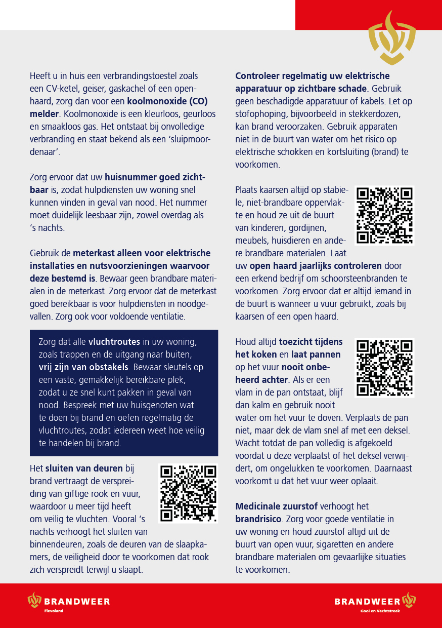 Achterzijde flyer algemene brandveiligheid