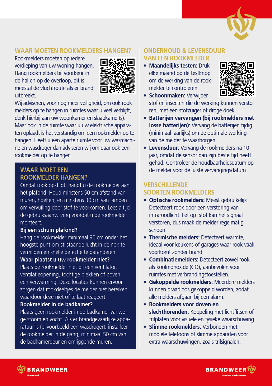 Achterzijde flyer rookmelders